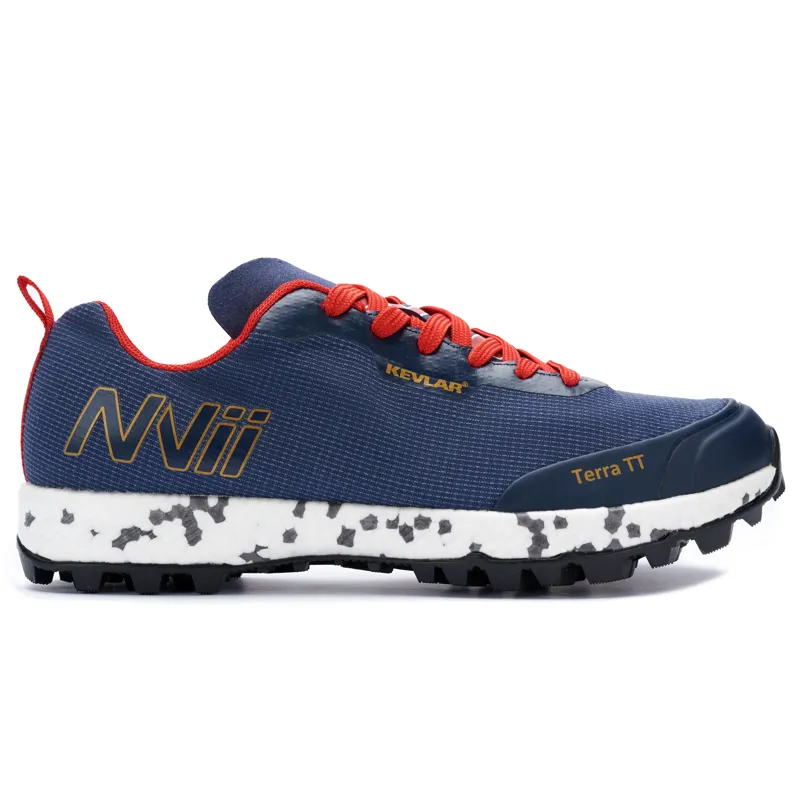 NVii Terra TT Unisex Trail/Fell Running Shoe in Dark Blue/Red/Gold